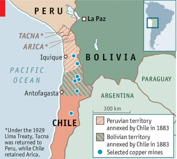 Χιλή – Περού. Η ιστορία του Guerra del Pacífico