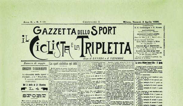 Το πρώτο φύλλο της «Gazzetta»